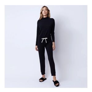 Monrow Supersoft Mock Neck Jumpsuit